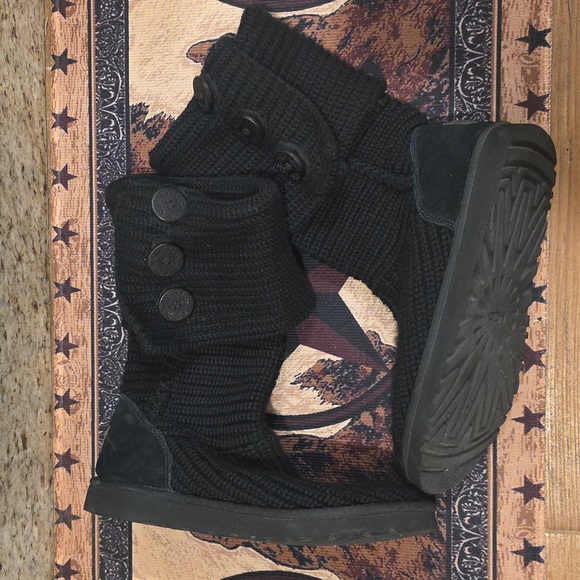 UGG Black Knit Footwear - Picture 5 of 10